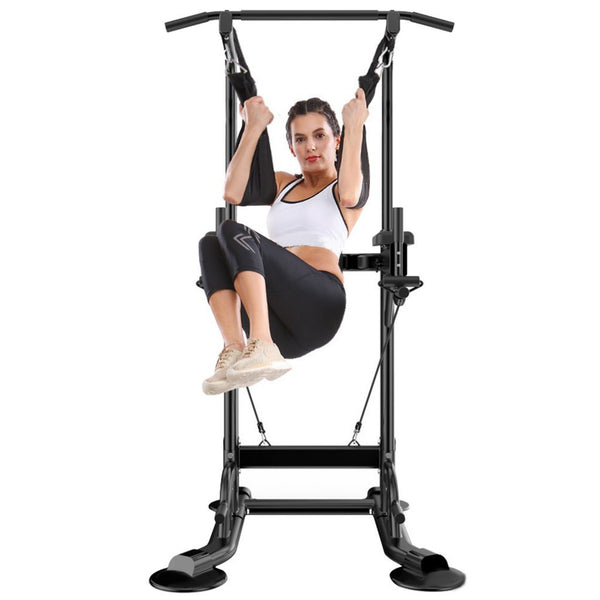 Workout Dip Station Chin Up Bar Core Power Tower For Home Gym Fitness Equipment