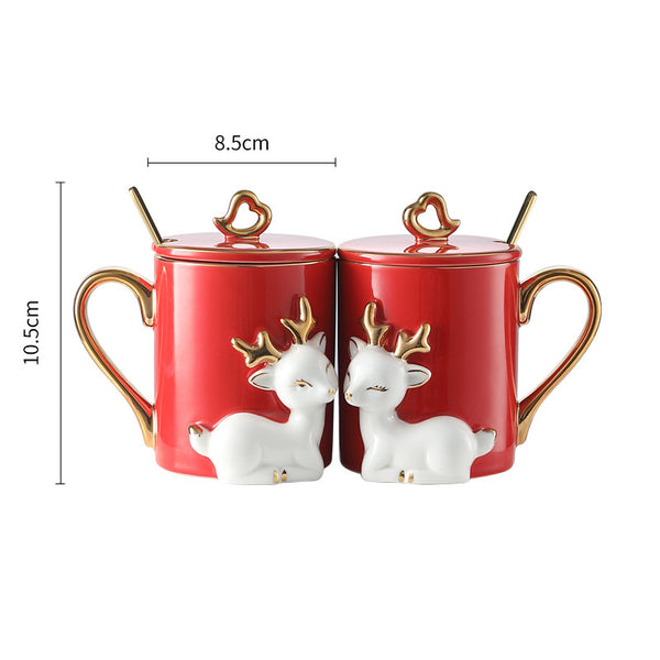 A Pair Of Suit Couple's Mugs