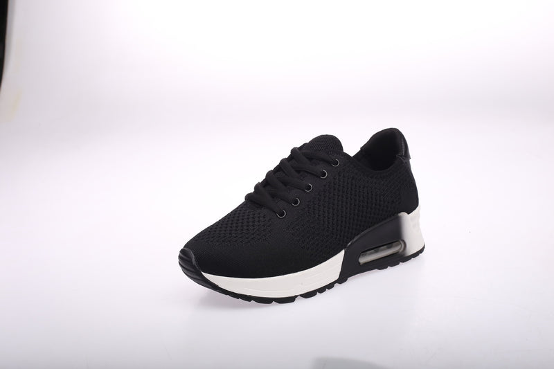 The European station black air shoes soled running shoes casual shoes size flat shoes travel shoes