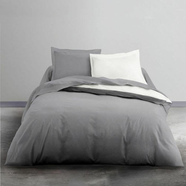 Bedding set TODAY White Grey White/Grey 220 x 240 cm