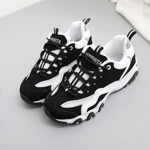 South Korea ulzzang sports shoes, black and white permeability increase panda shoes, summer leisure jogging sports shoes wholesale