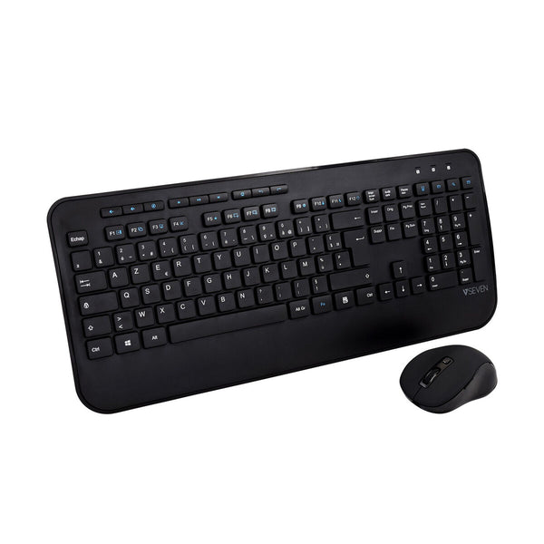 Keyboard and Wireless Mouse V7 CKW300FR AZERTY French