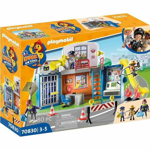 Playset Playmobil Duck on Call Police Officer Base station 70830 (70 pcs)