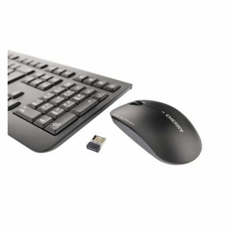Keyboard and Wireless Mouse Cherry JD-0700ES Black