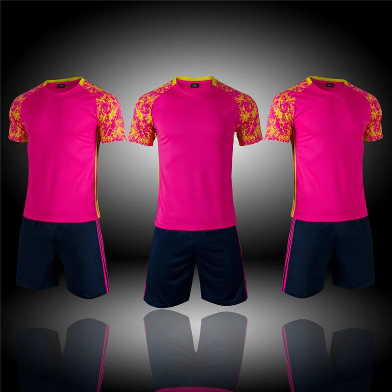 The new football suit men's soccer exercise game jerseys sportswear can print wholesale