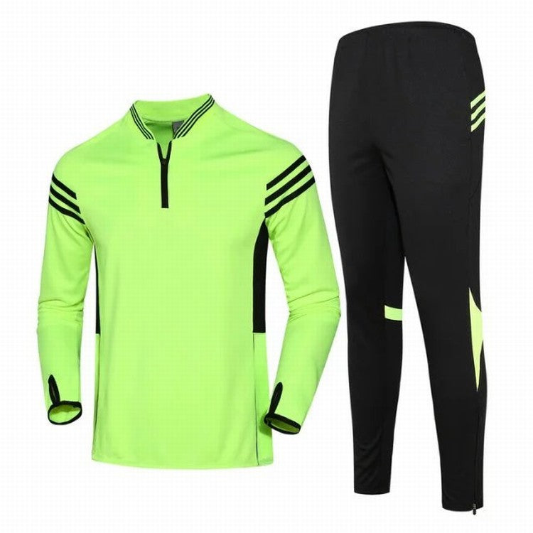 Football suit autumn and winter long sleeved training clothing, men and women's children's clothing jersey fabric comfort quality assurance