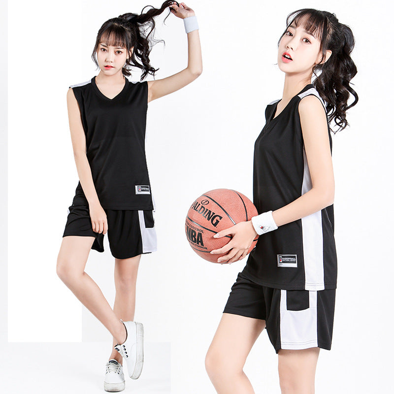 Female Basketball Suit Dry Breathable Vest Shirt Printed Mark Group Students For Wholesale