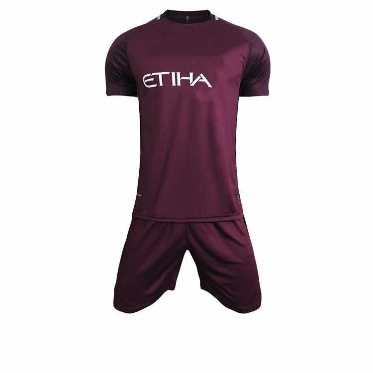 17-18 Manchester soccer uniform for  teams , home and field uniforms, customized short sleeved football training clothes, a wholesale