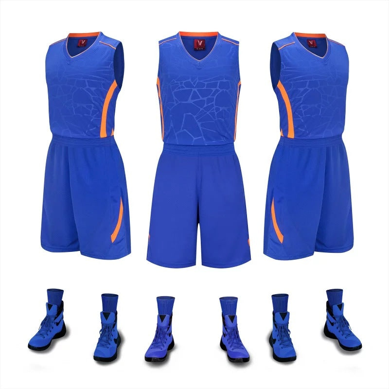 Basketball suit, men's group, team school, training shirt, custom print number, agent on behalf of a generation