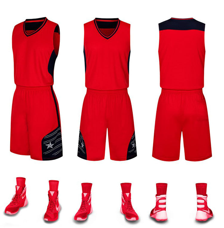 New basketball suit, men's adult wear, light plate basketball training competition Shirt Custom wholesale printing mark
