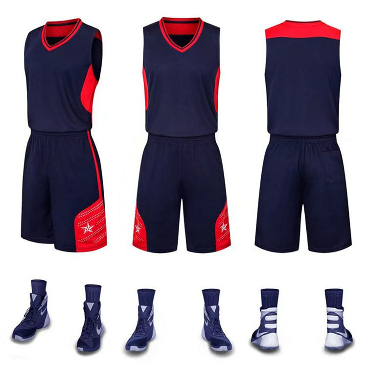 New basketball suit, men's adult wear, light plate basketball training competition Shirt Custom wholesale printing mark