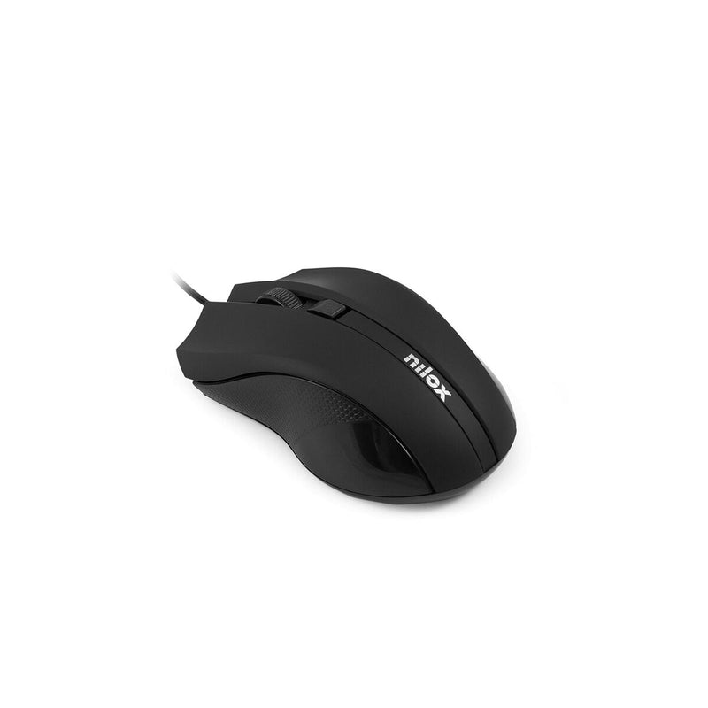 Mouse Nilox MOUSB1002 Black (1 Unit)