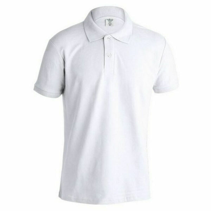 Men’s Short Sleeve Polo Shirt 145862 White 100% cotton (10Units)