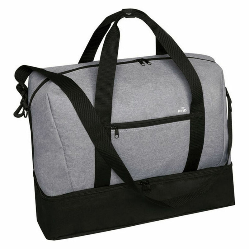 Bag 146426 Grey Polyester 600D Anti-electronic RFID protection (20 Units)