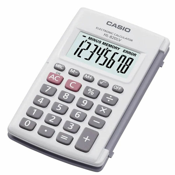 Calculator Casio HL-820LV-WE Grey Resin 10 x 6 cm