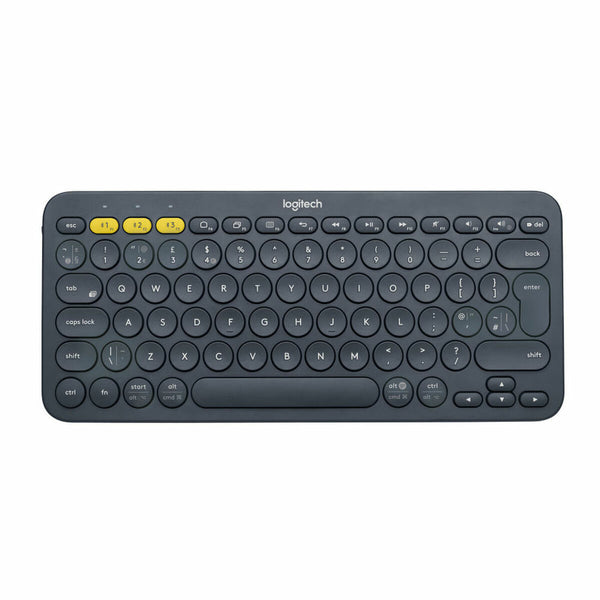 Keyboard Logitech 920-007576 Spanish Black Grey Dark grey Spanish Qwerty