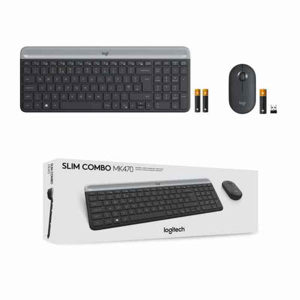 Keyboard and Mouse Logitech 920-009198 Spanish Qwerty QWERTY
