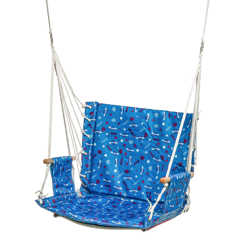 Outdoor Hanging Chair Swinging Hammock Thicken Rope Swing Seat For Home Indoor Outdoor Backyard Garden