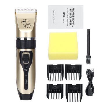 Electric Pet Cat Dog Cordless Clipper Grooming Trimmer Kit