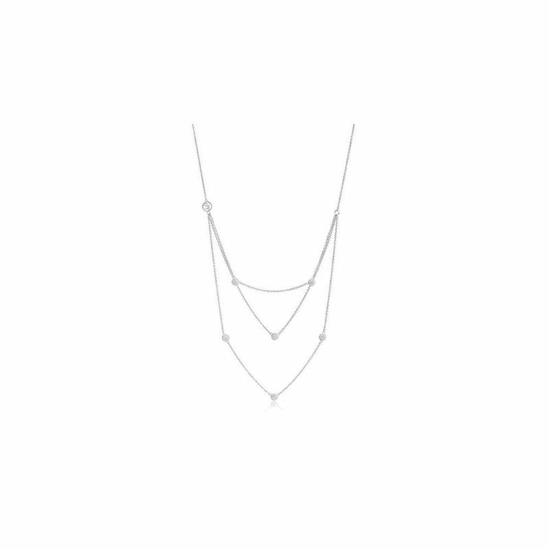 Ladies'Necklace Sif Jakobs C1050-3-CZ (35 cm)