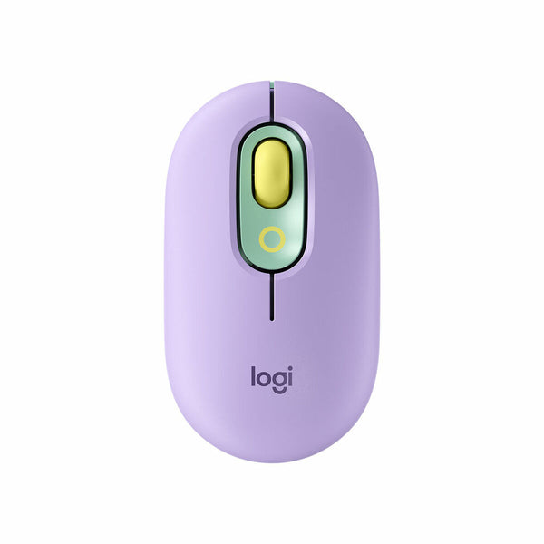 Mouse Logitech POP Mouse with emoji Violet Green
