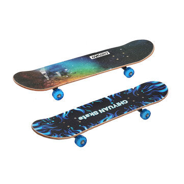 20x80cm Children Adult Skateboard Star Cloud Mini Wooden Beginner Skateboard Double Rocker for Girl Boy