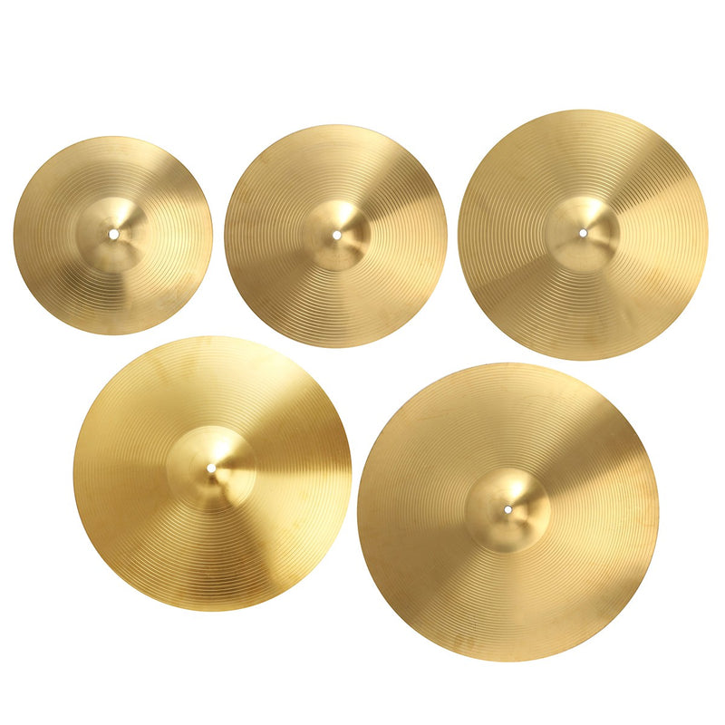 12/14/16/18/20 Inch Brass Alloy Drum Cymbal for Percussion Instruments Players Beginners