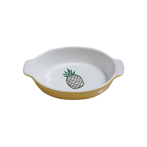 Wanxing ins red pineapple beioufeng household ceramic bowl disc tray tableware milk mug ears