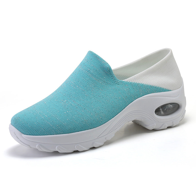 Middle-aged And Elderly Sports Shoes, Lightweight Non-slip Walking Shoes, Thick-soled Rocking Shoes