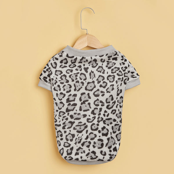 Leopard Print Pet Sweater Thickened
