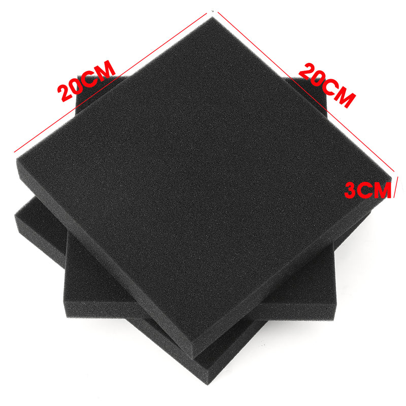 10PCS Acoustic Wall Panel Soundproof Foam Pads Car Studio Insulation Treatment 20x20cm