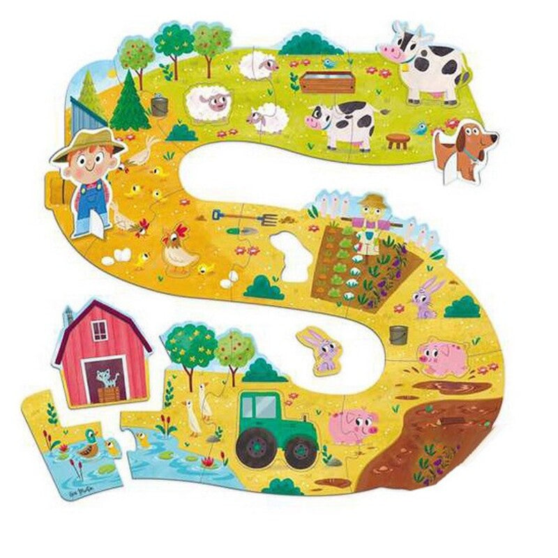 Baby Farm Puzzle XXL Goula 53176 (17 pcs)