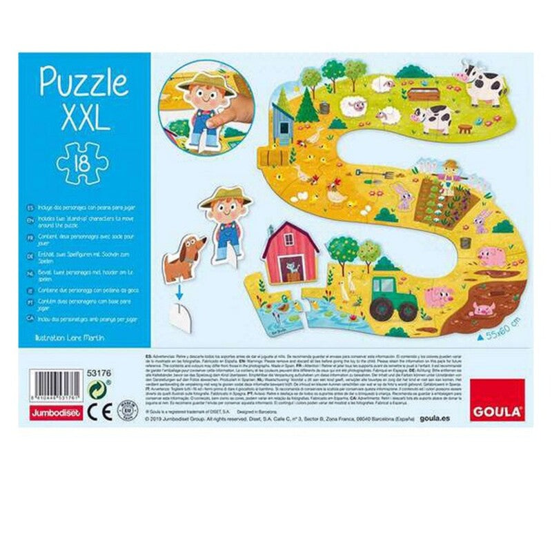 Baby Farm Puzzle XXL Goula 53176 (17 pcs)