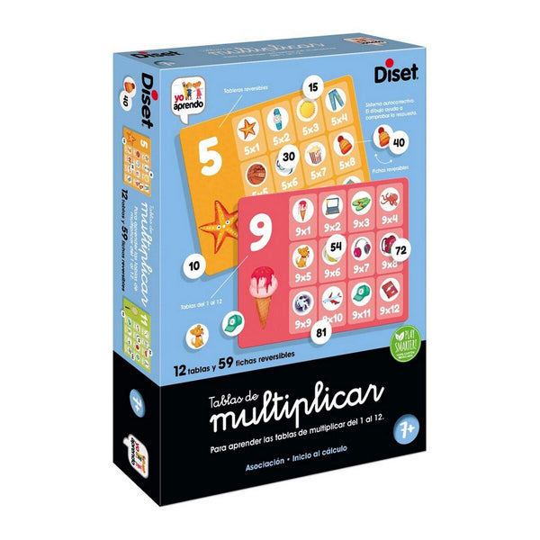 Educational Game Diset Tablas de Multiplicar 65 Pieces