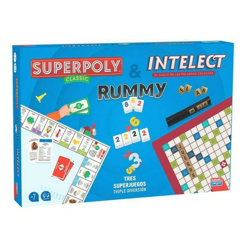 Set Falomir Superpoly, Intelect & Rummy