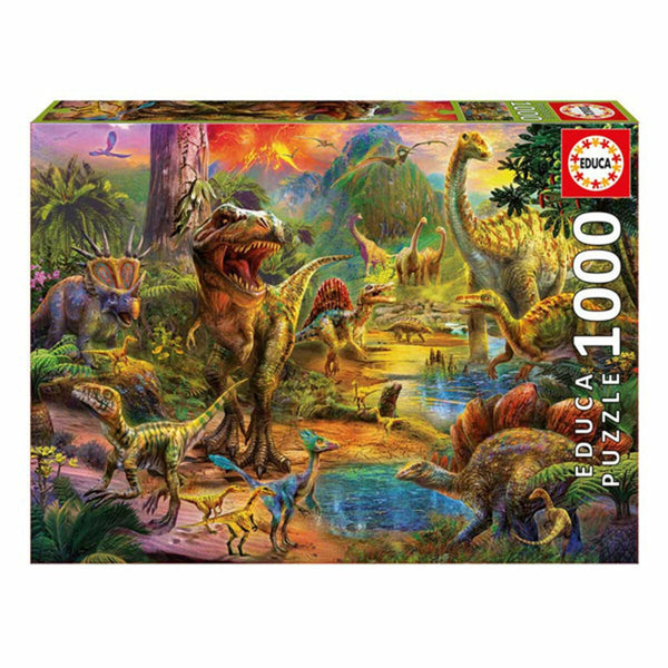Puzzle Dinosaur Land Educa 17655 (1000 pcs)