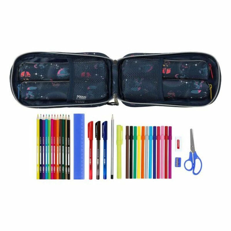 Backpack Pencil Case Star Wars Dark blue Children's 33 Pieces 12 x 23 x 5 cm