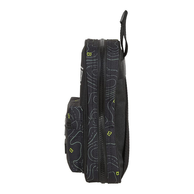 Backpack Pencil Case BlackFit8 Topography Black Green