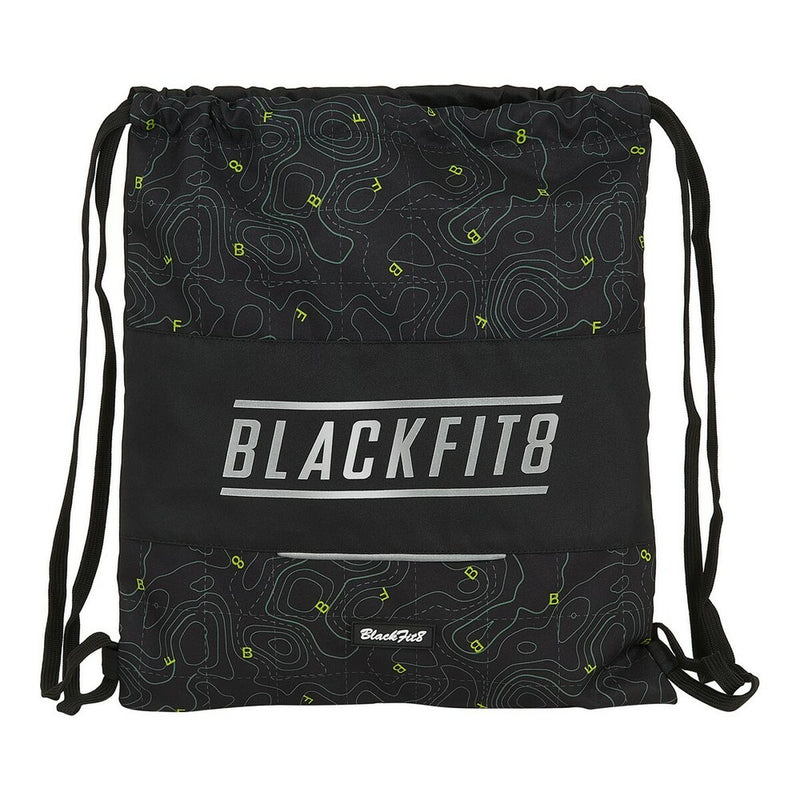 Backpack with Strings Topography BlackFit8 M196A Black Green