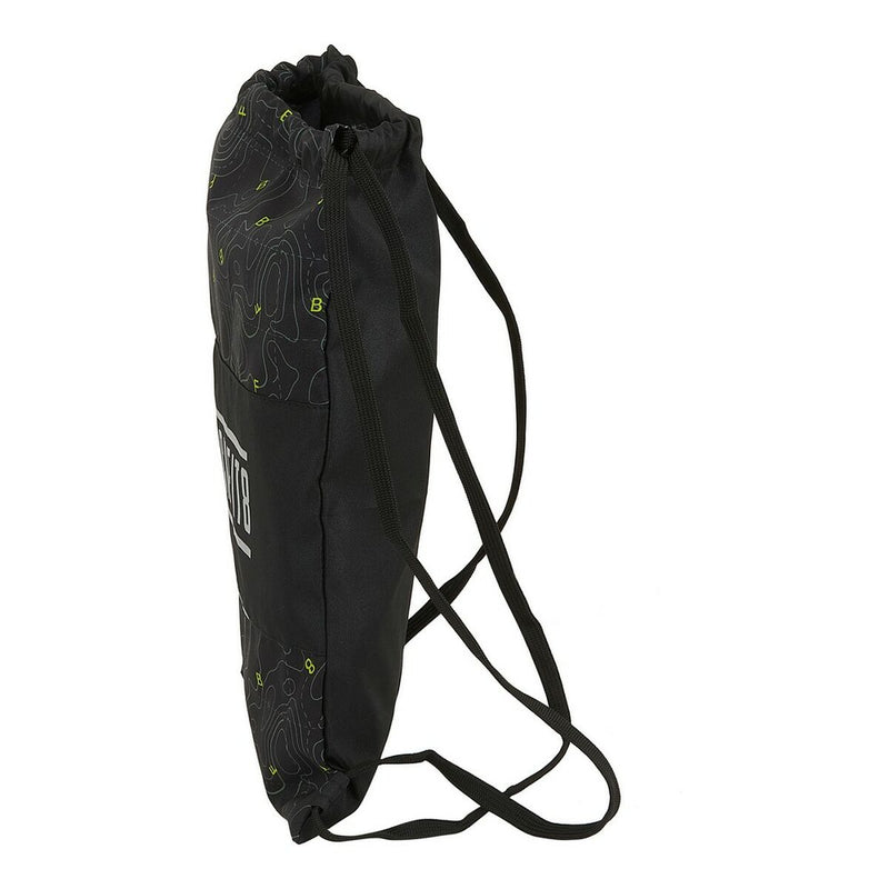 Backpack with Strings Topography BlackFit8 M196A Black Green