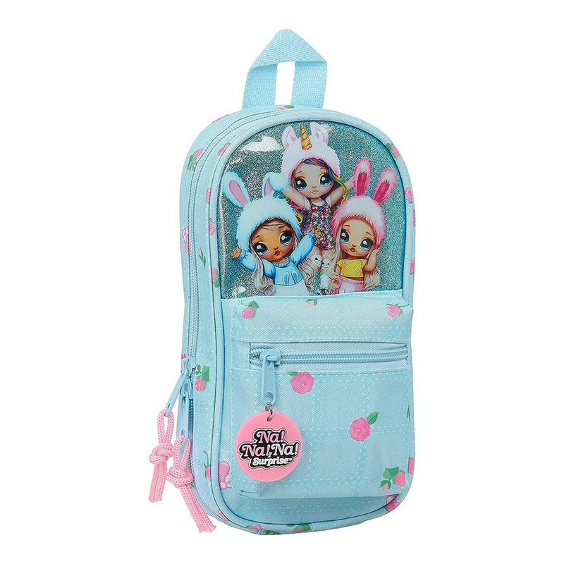 Backpack Pencil Case Na!Na!Na! Surprise Light Blue (33 Pieces)