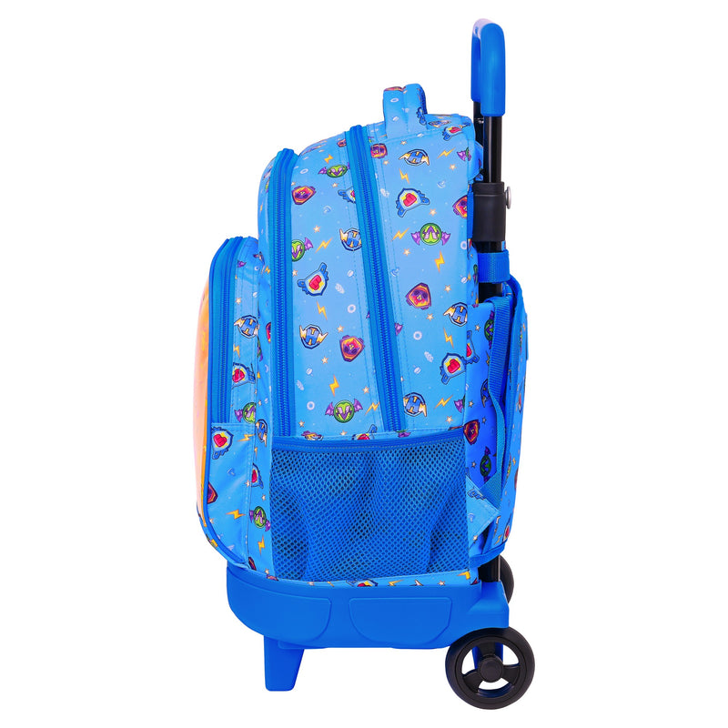 School Rucksack with Wheels SuperThings Serie 7 Blue Multicolour 33 X 45 X 22 cm