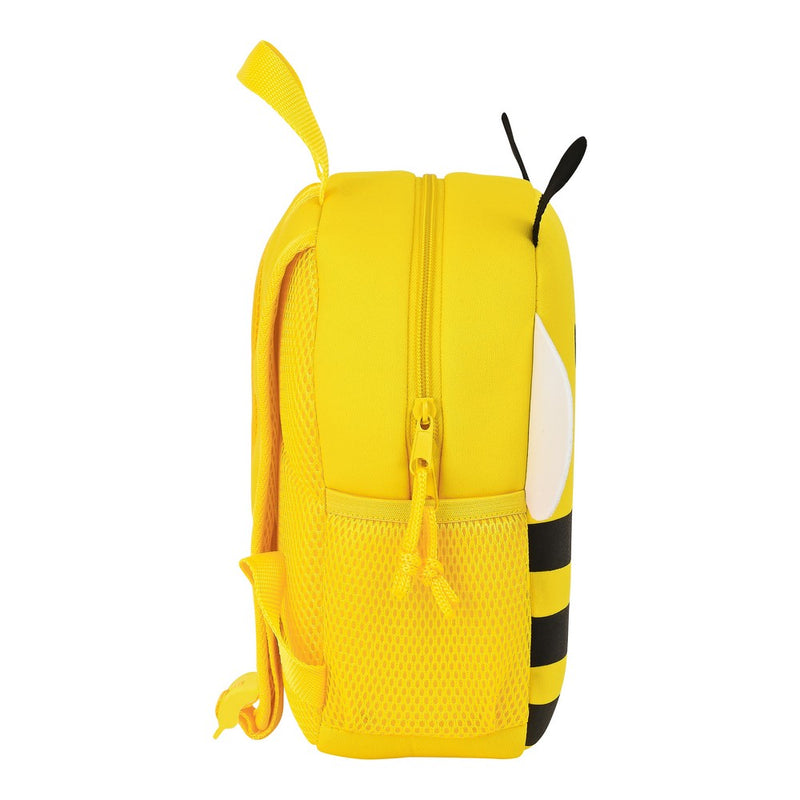 Child bag Safta M333 Yellow Black 20 x 25 x 9 cm