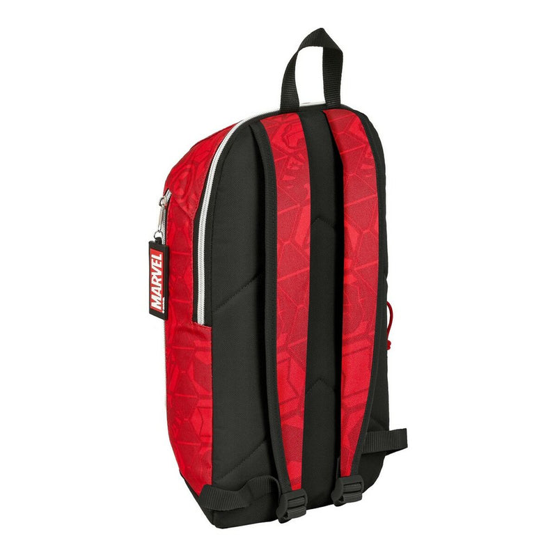 Casual Backpack The Avengers Infinity Red Black (22 x 39 x 10 cm)