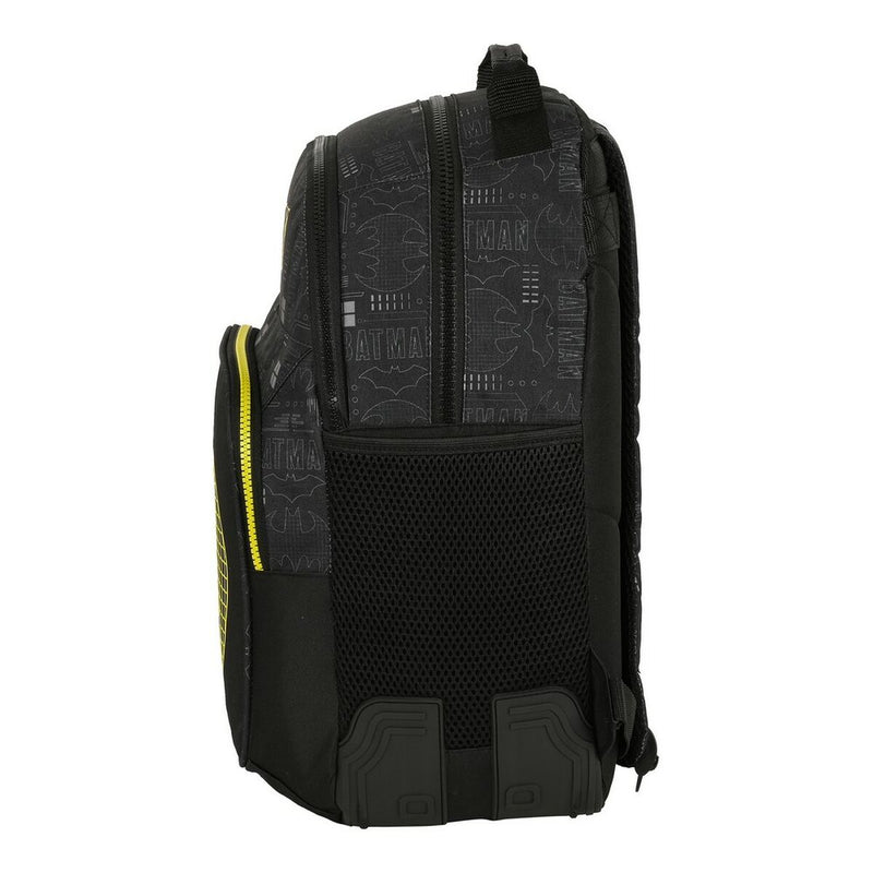 School Bag Batman Comix Yellow Black 32 x 42 x 15 cm