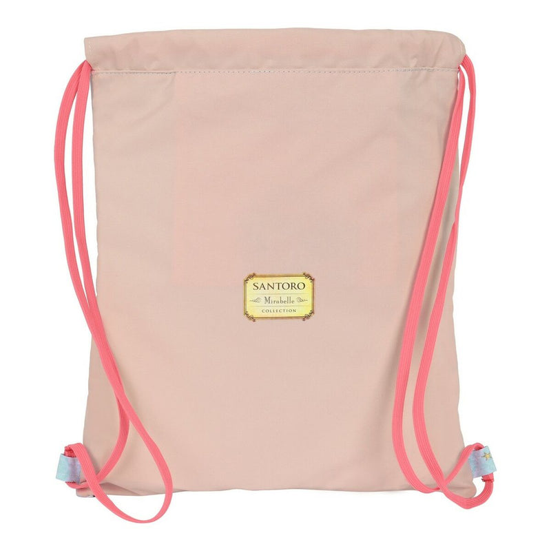 Backpack with Strings Santoro Estella Pink Green (35 x 40 x 1 cm)