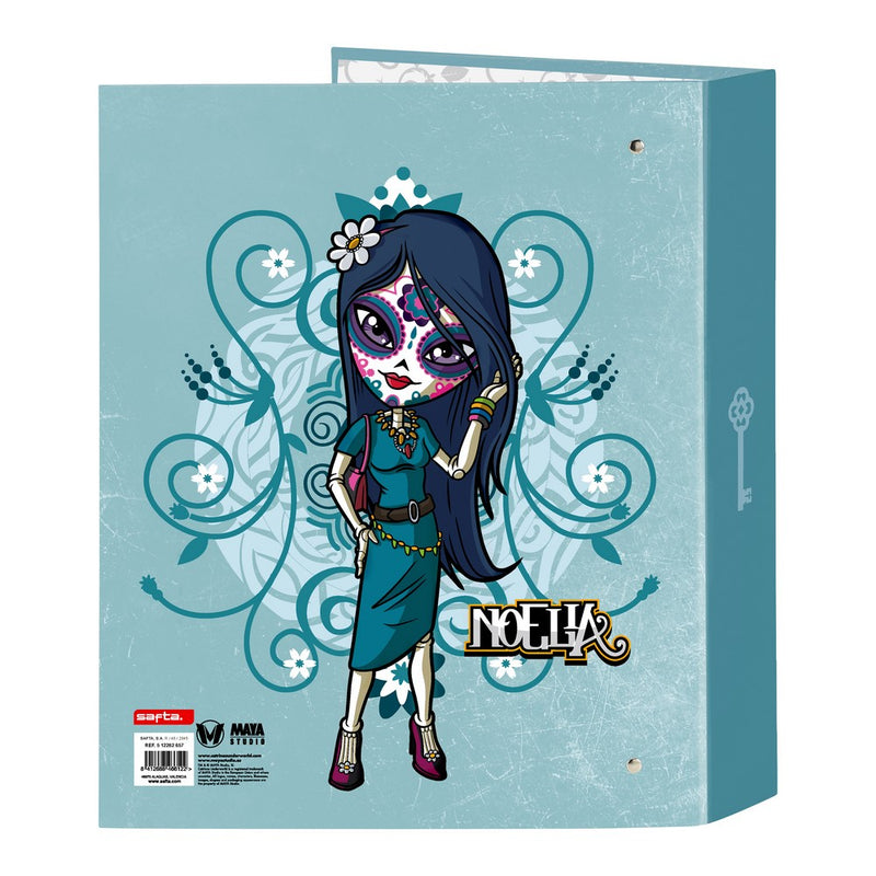 Ring binder Catrinas Claire, Noelia & Lila Blue A4 (40 mm)