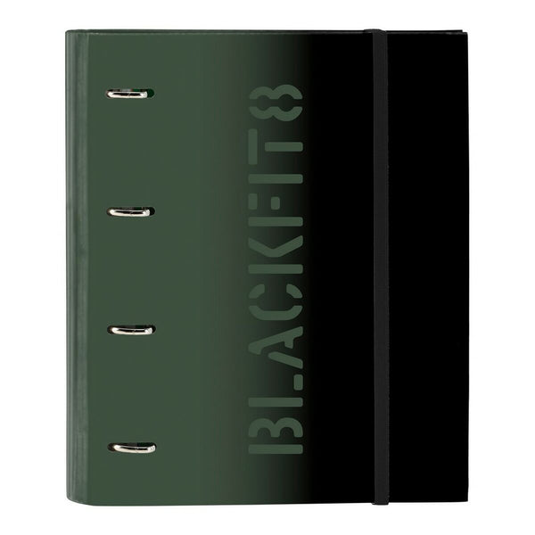 Ring binder BlackFit8 Skull A4 Black Grey (27 x 32 x 3.5 cm) (35 mm)