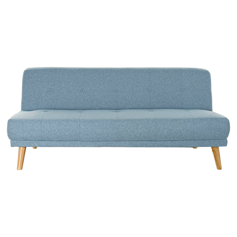 Sofabed DKD Home Decor Multicolour Sky blue Wood Rubber wood Scandi 172 x 80 x 76 cm