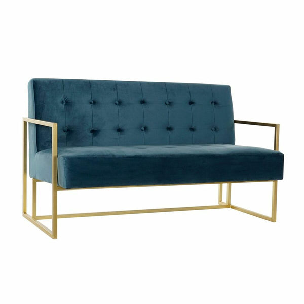 Sofa DKD Home Decor 8424001802340 Blue Golden Metal Modern 128 x 70 x 76 cm